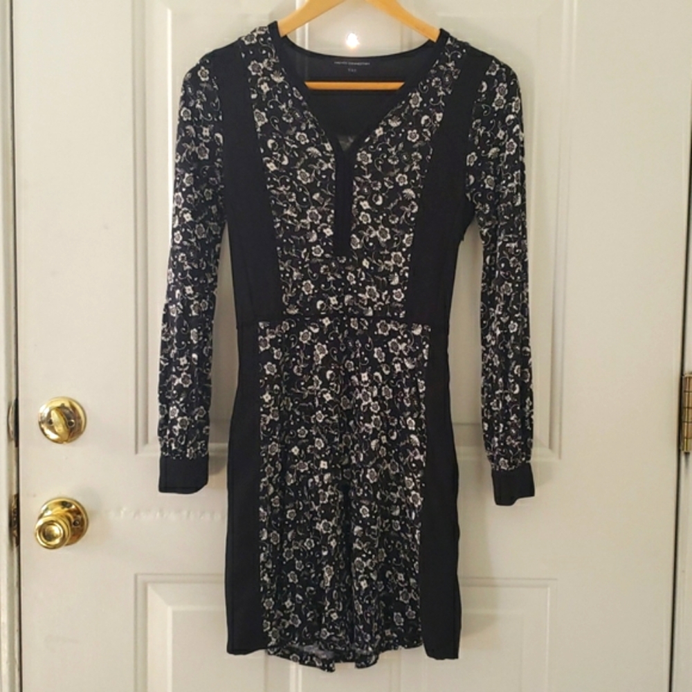 French Connection Long Sleeve Floral Dress